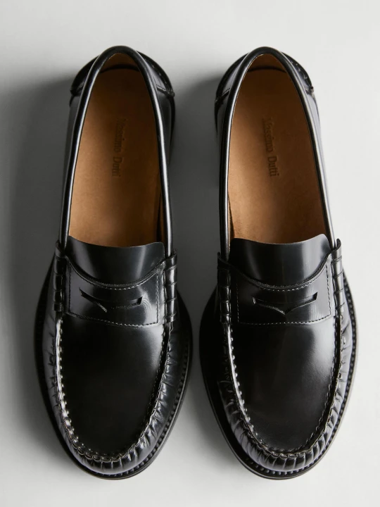 Zdjęcie produktu Skórzane Mokasyny - Czarny - Massimo Dutti - Female