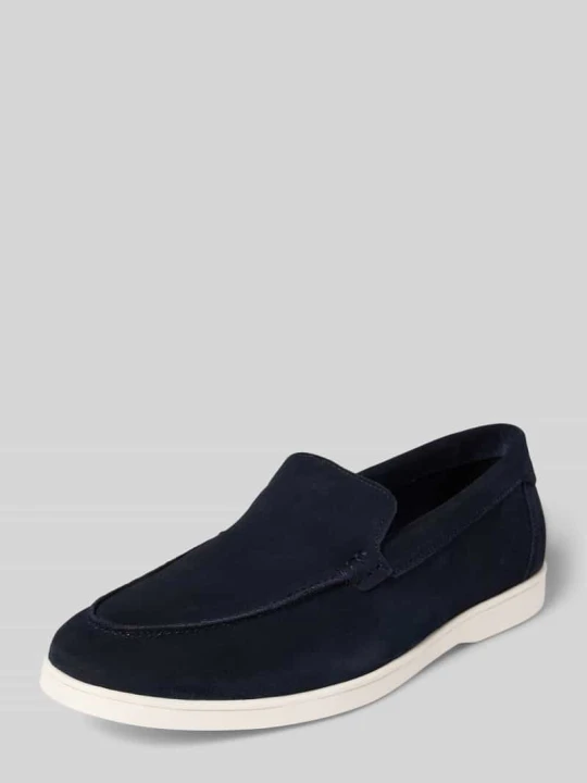 Zdjęcie produktu Mokasyny z prawdziwego zamszu model 'Suede' Jack&Jones Granatowy