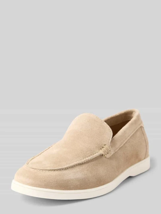 Zdjęcie produktu Mokasyny z prawdziwego zamszu model 'Suede' Jack&Jones Beżowy