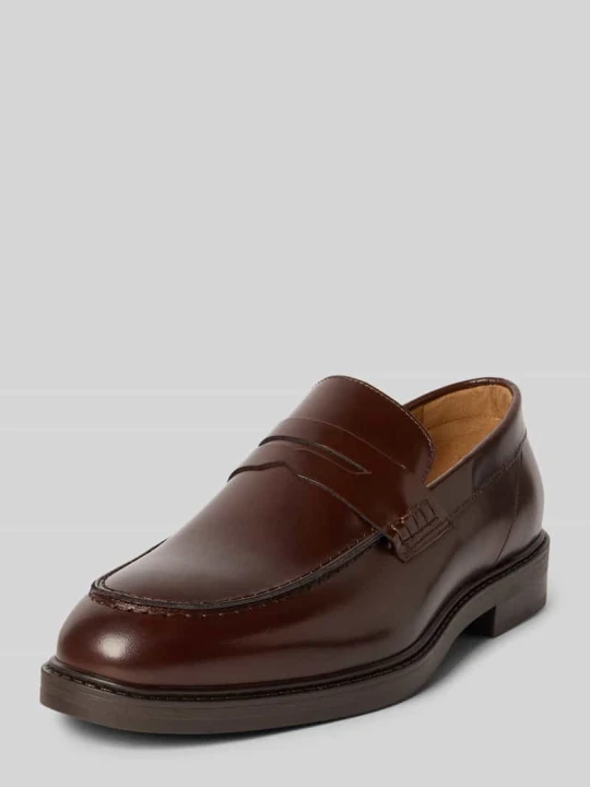 Zdjęcie produktu Loafer z prawdziwej skóry bydlęcej model 'BLAKE' Selected Koniakowy
