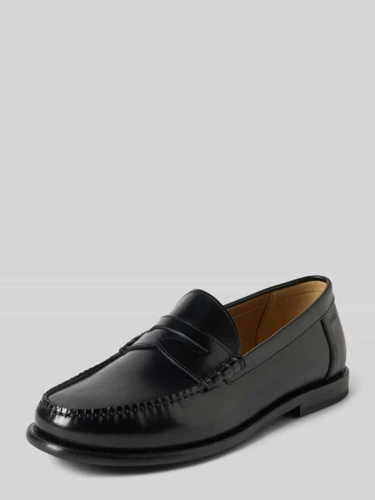 Zdjęcie produktu Mokasyny ze skóry bydlęcej model ‘TEVAN’ Boss Czarny