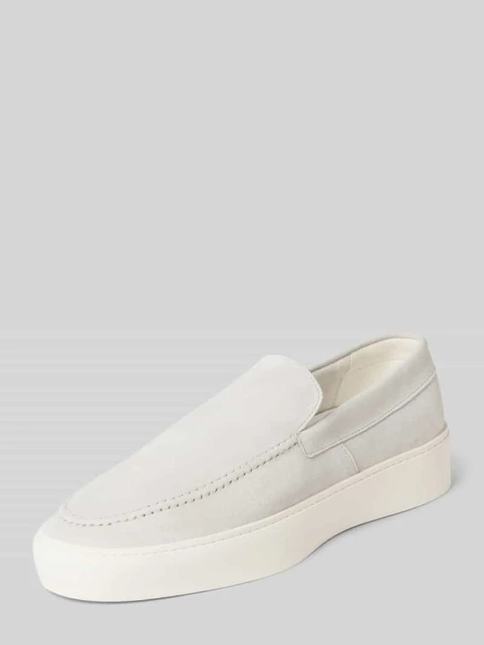 Zdjęcie produktu Mokasyny ze skóry model 'Leyton' Steve Madden Biały