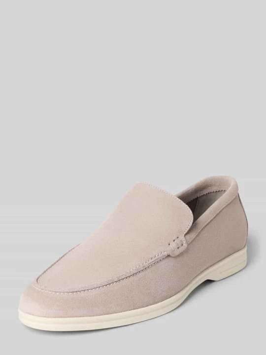 Zdjęcie produktu Mokasyny ze skóry model 'Mayne' Steve Madden Jasnoszary