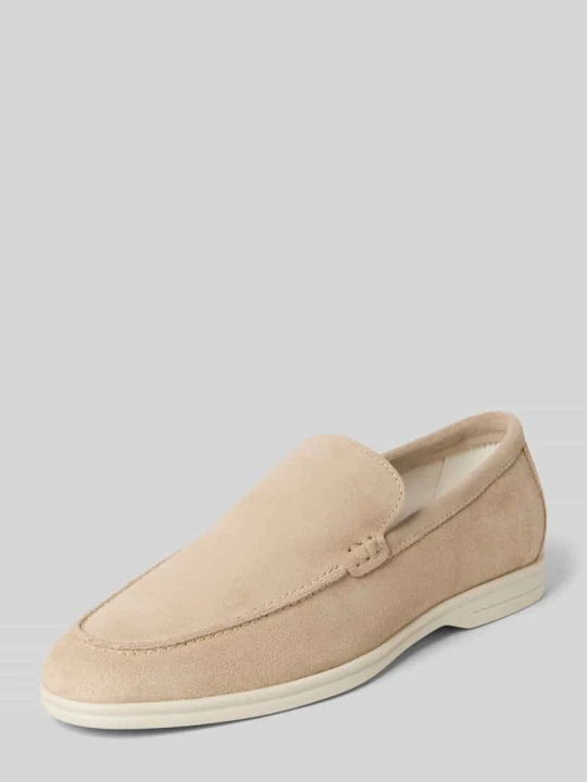 Zdjęcie produktu Mokasyny ze skóry model 'Mayne' Steve Madden Beżowy