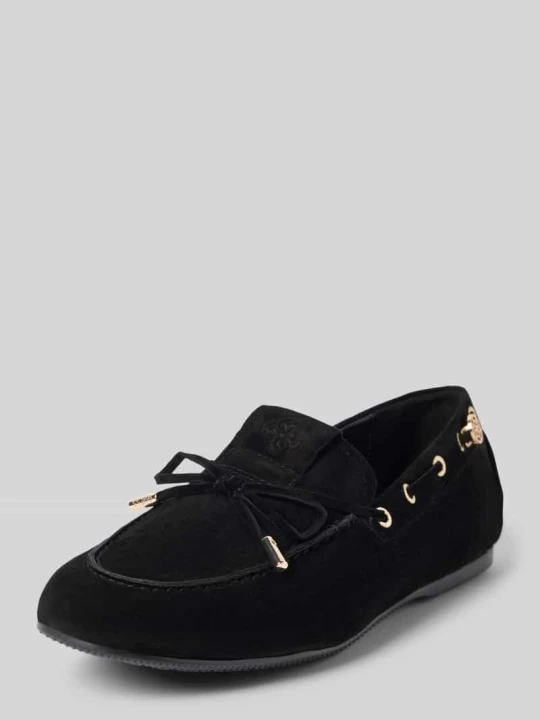 Zdjęcie produktu Loafersy z naturalnej skóry Model 'Aisha' Guess Czarny