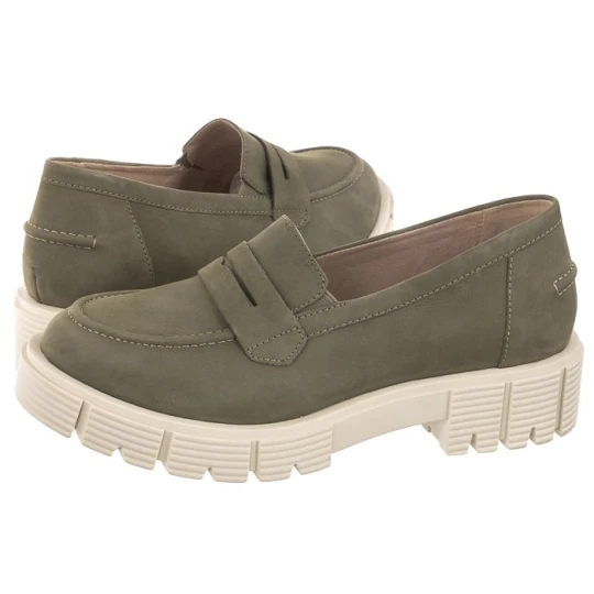 Zdjęcie produktu Mokasyny Zielone / Oliwkowe 9-24755-20 730 Cactus Nubuc (CP358-a) Caprice