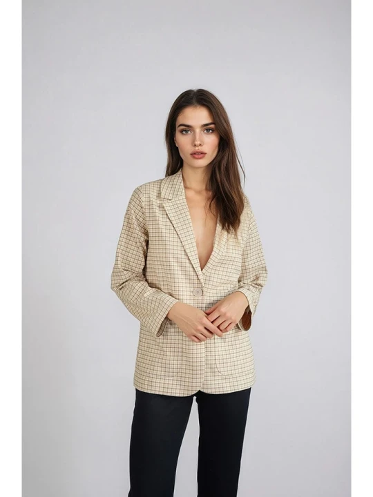 Zdjęcie produktu Monki Blezer w kolorze beżowym rozmiar: M