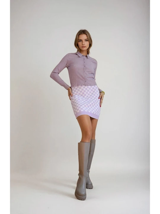 Zdjęcie produktu Monki Bluzka w kolorze fioletowym rozmiar: S