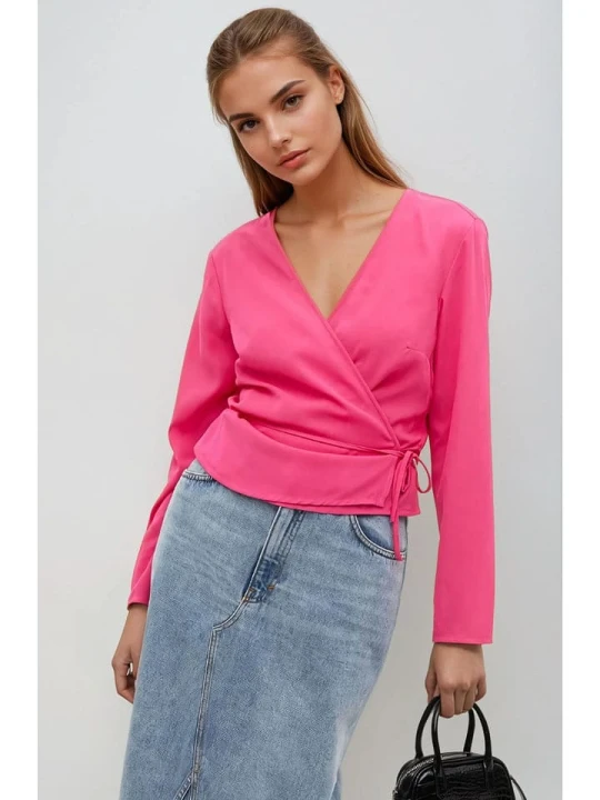 Zdjęcie produktu Monki Bluzka w kolorze różowym rozmiar: S