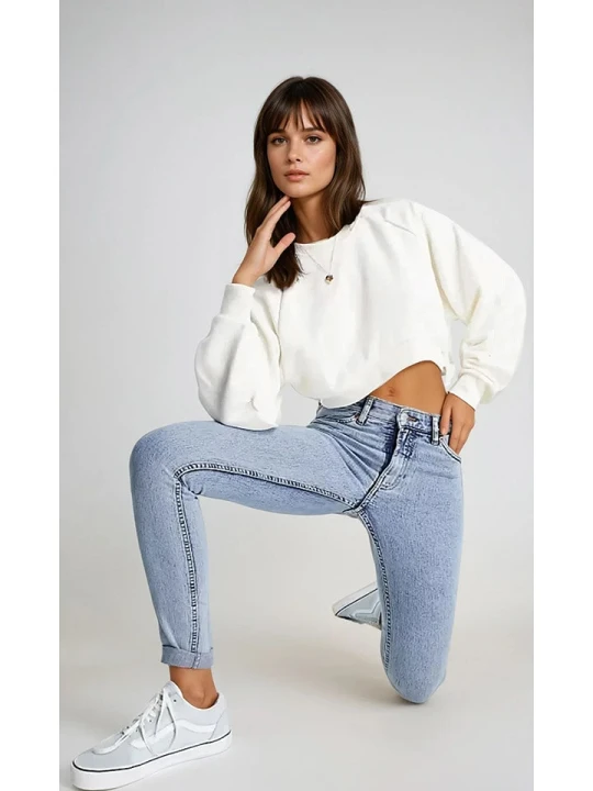Zdjęcie produktu Monki Dżinsy - Slim fit - w kolorze błękitnym rozmiar: W28