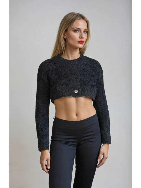 Zdjęcie produktu Monki Kardigan w kolorze czarnym rozmiar: XXS