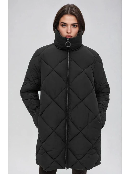 Zdjęcie produktu Monki Kurtka pikowana w kolorze czarnym rozmiar: XS