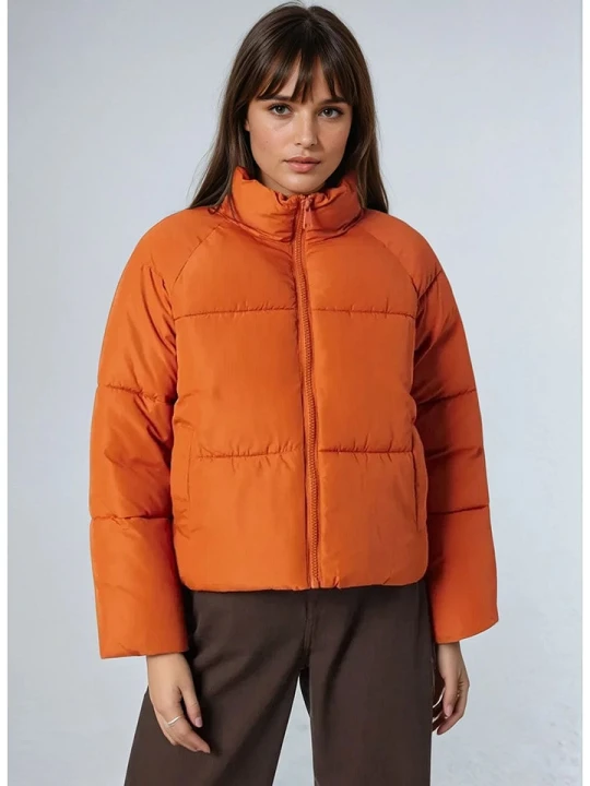 Zdjęcie produktu Monki Kurtka pikowana w kolorze pomarańczowym rozmiar: XS