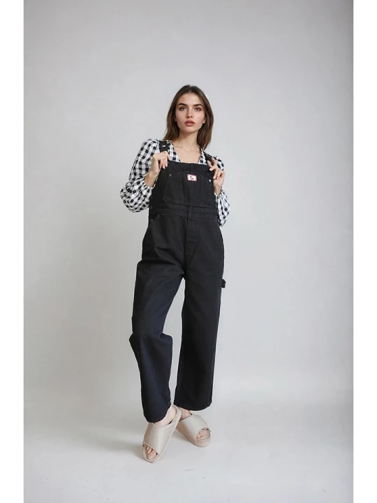 Zdjęcie produktu Monki Ogrodniczki w kolorze czarnym rozmiar: S