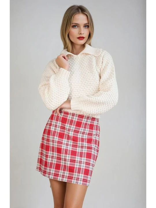 Zdjęcie produktu Monki Spódnica w kolorze czerwonym rozmiar: 36