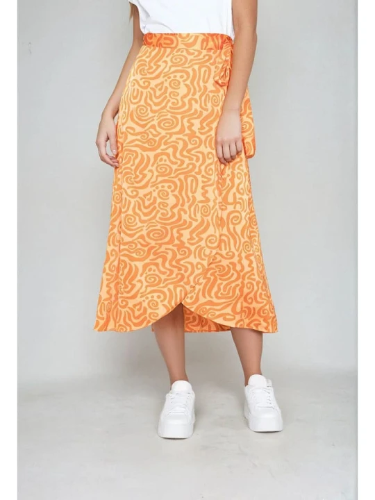 Zdjęcie produktu Monki Spódnica w kolorze pomarańczowym rozmiar: XS