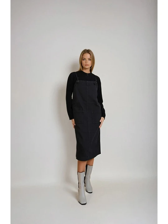 Zdjęcie produktu Monki Sukienka w kolorze antracytowym rozmiar: S