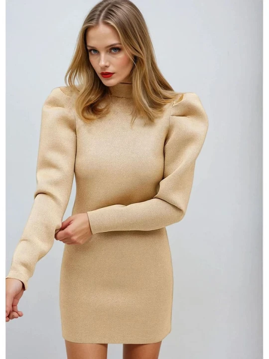 Zdjęcie produktu Monki Sukienka w kolorze beżowym rozmiar: XS