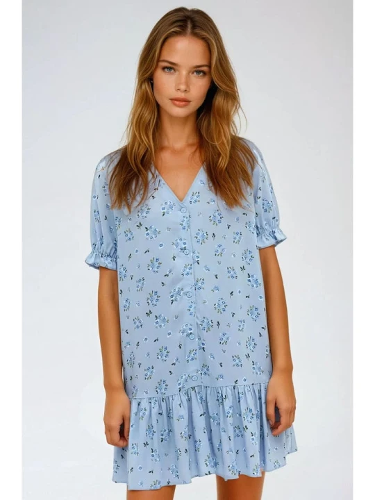 Zdjęcie produktu Monki Sukienka w kolorze błękitnym rozmiar: M