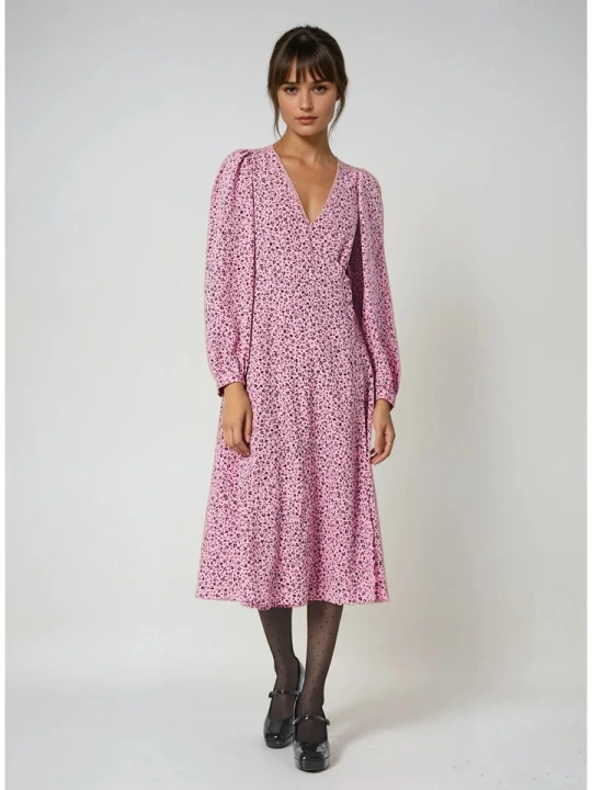 Zdjęcie produktu Monki Sukienka w kolorze jasnoróżowo-czarnym rozmiar: 34