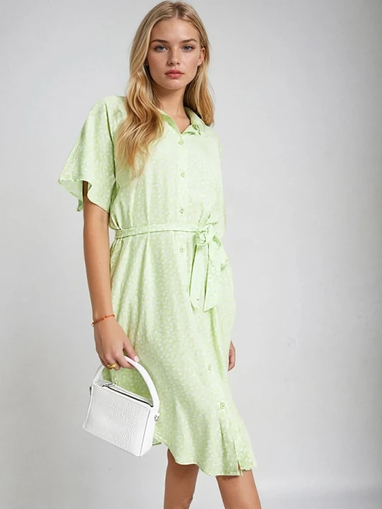 Zdjęcie produktu Monki Sukienka w kolorze jasnozielonym rozmiar: L