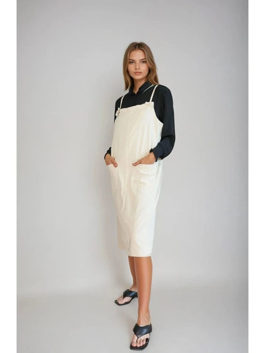 Zdjęcie produktu Monki Sukienka w kolorze kremowym rozmiar: M