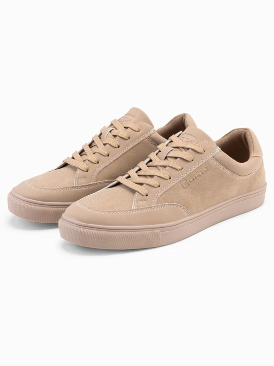Zdjęcie produktu Monochromatyczne buty męskie w stylu streetwearowym – piaskowe V1 - Rozmiar: 42 Ombre Clothing piaskowy