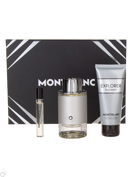 Zdjęcie produktu Montblanc 3-częściowy zestaw "Explorer Platinum" rozmiar: onesize