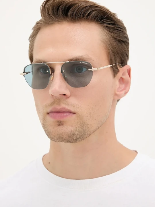 Zdjęcie produktu Montblanc okulary przeciwsłoneczne złoty