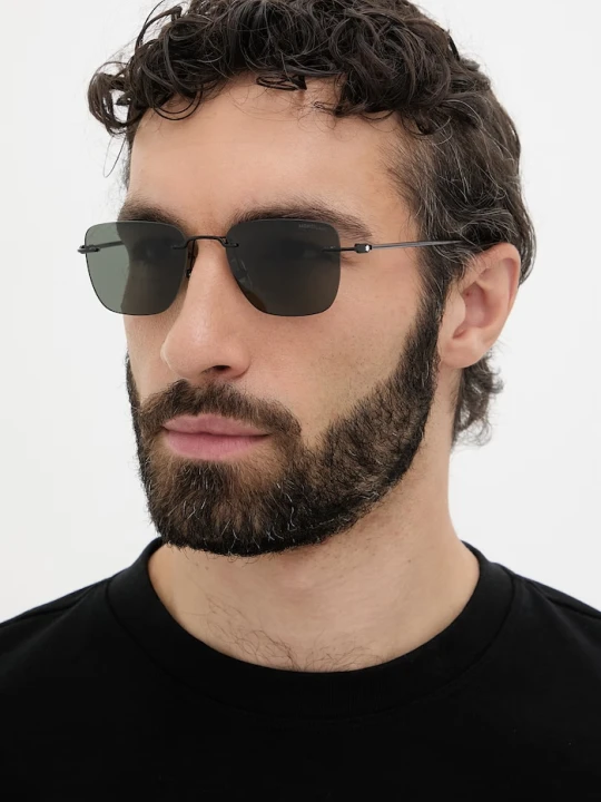 Zdjęcie produktu Montblanc okulary przeciwsłoneczne męskie czarny