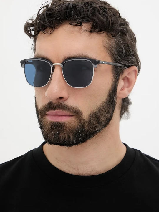 Zdjęcie produktu Montblanc okulary przeciwsłoneczne męskie srebrny