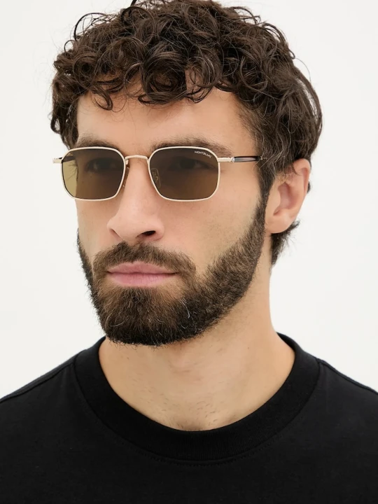Zdjęcie produktu Montblanc okulary przeciwsłoneczne złoty