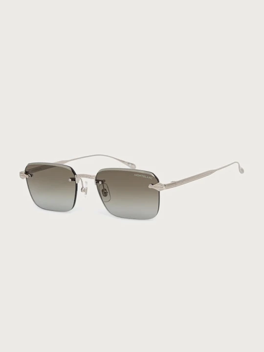 Zdjęcie produktu Montblanc okulary przeciwsłoneczne męskie srebrny
