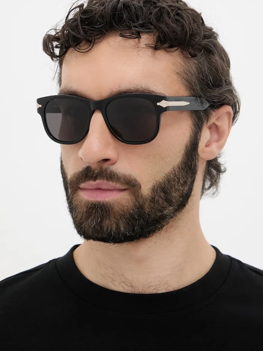 Zdjęcie produktu Montblanc okulary przeciwsłoneczne wayfarer męskie czarny