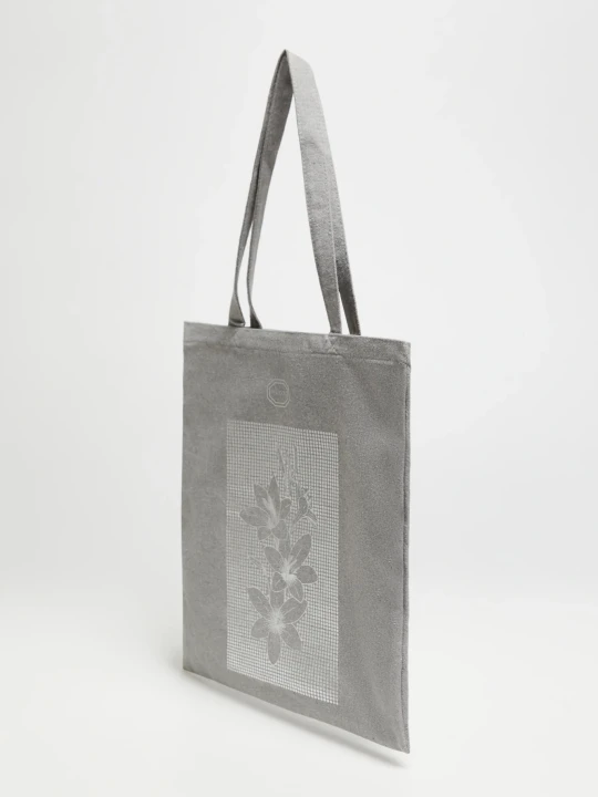 Zdjęcie produktu Torba shopper z nadrukiem szara Moodo