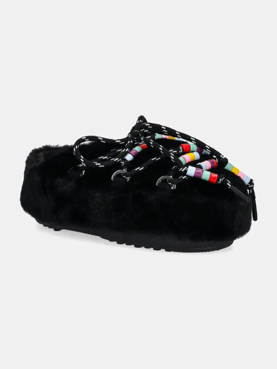 Zdjęcie produktu Moon Boot kapcie MB MULE FAUX FUR BEADS czarny