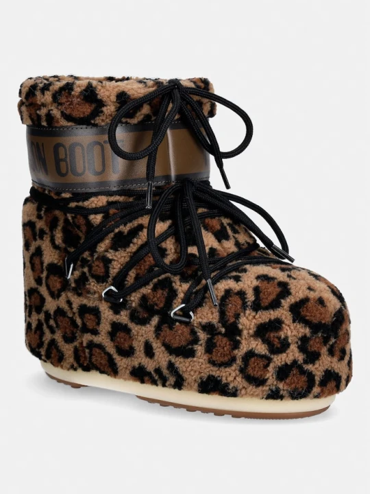Zdjęcie produktu Moon Boot MB ICON LOW FLEECE LEOPARD śniegowce damskie brązowy