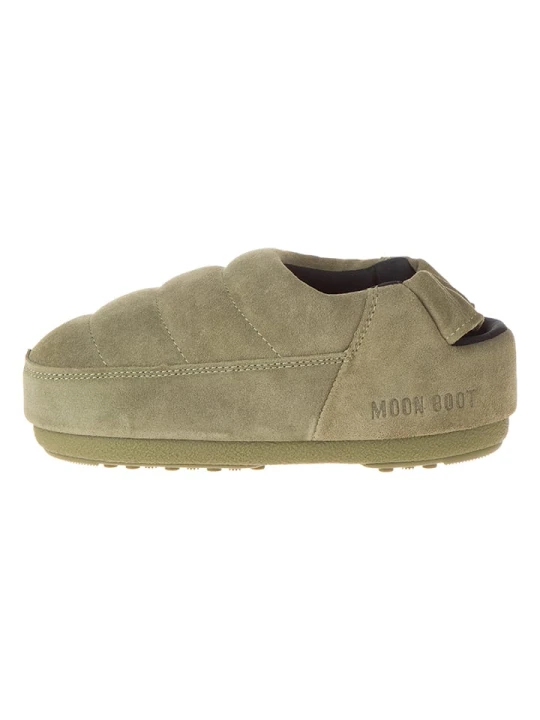 Zdjęcie produktu Moon Boot Skórzane kapcie "Sandal Band" w kolorze beżowym rozmiar: 35-36