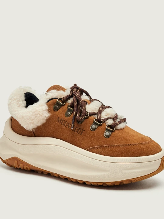 Zdjęcie produktu Moon Boot Sneakersy MB Moon247 City | zamsz | shearling brązowy