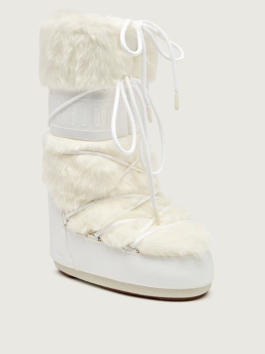 Zdjęcie produktu Moon Boot Śniegowce ICON FAUX FUR | shearling biały