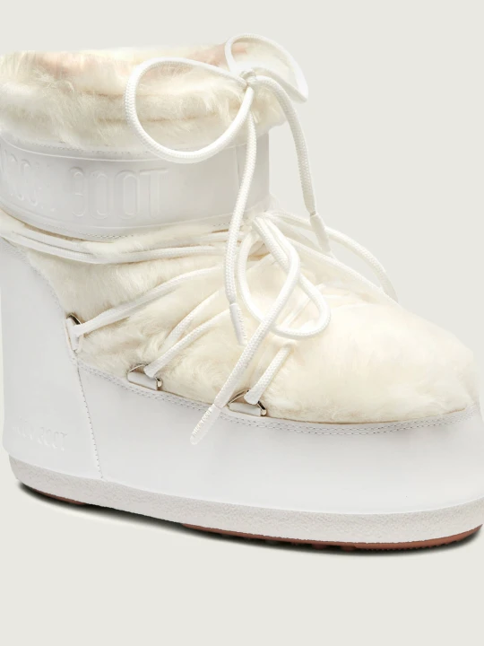 Zdjęcie produktu Moon Boot Śniegowce ICON LOW FAUX FUR biały