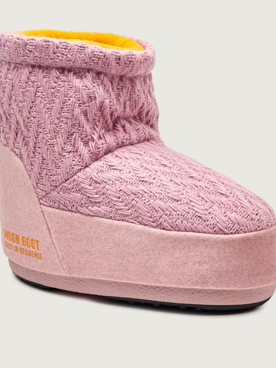 Zdjęcie produktu Moon Boot Śniegowce ICON LOW NOLACE KNIT | Moon Boot x Guest in Residence różowy