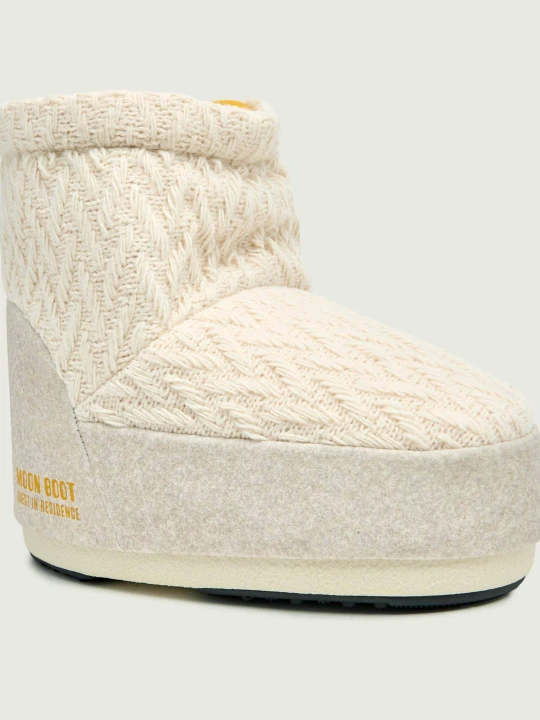 Zdjęcie produktu Moon Boot Śniegowce ICON LOW NOLACE KNIT | Moon Boot X Guest in Residence kremowy