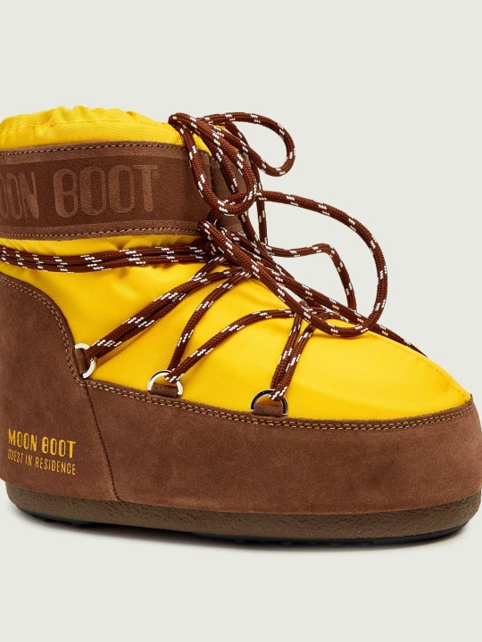 Zdjęcie produktu Moon Boot Śniegowce ICON LOW NYLON | Moon Boot X Guest in Residence | zamsz żółty