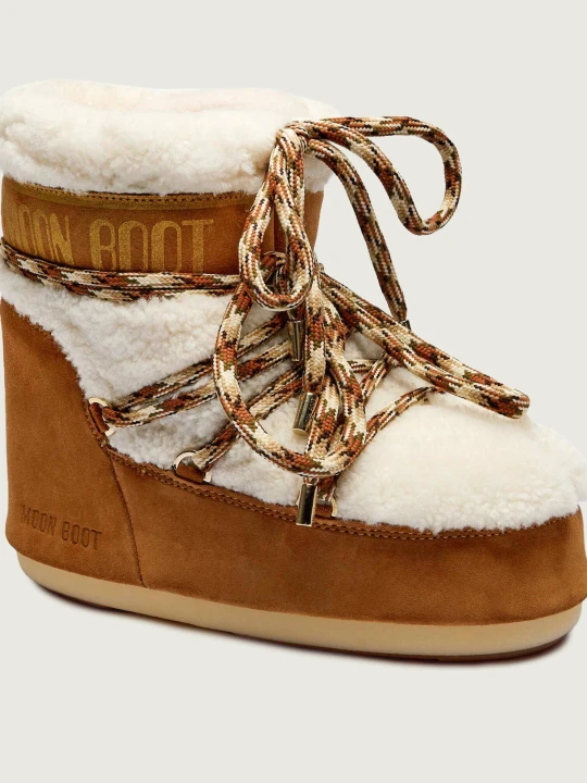 Zdjęcie produktu Moon Boot Śniegowce MB Icon Low | shearling | zamsz brązowy