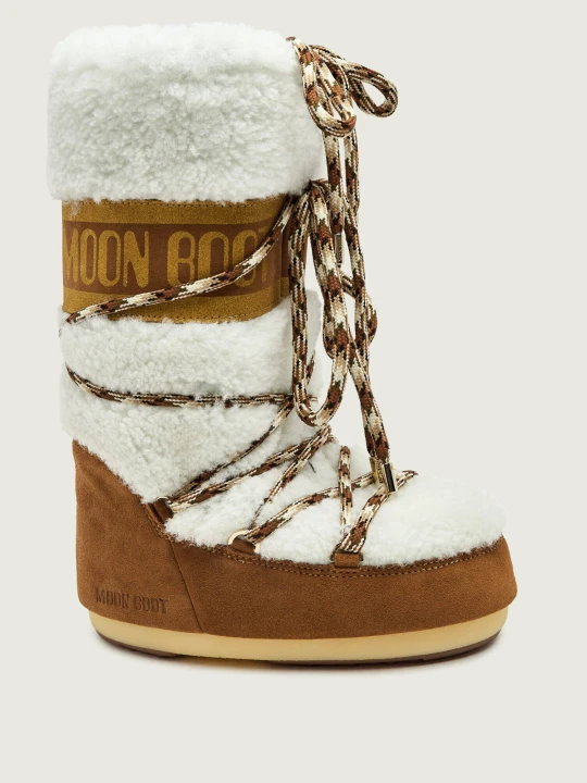Zdjęcie produktu Moon Boot Śniegowce MB Icon | zamsz | shearling brązowy