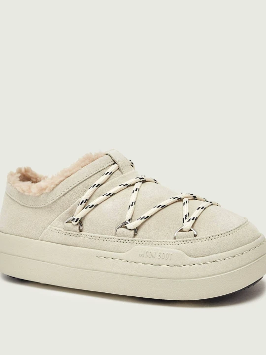 Zdjęcie produktu Moon Boot Śniegowce PARK SLIPPER | zamsz | shearling ecru