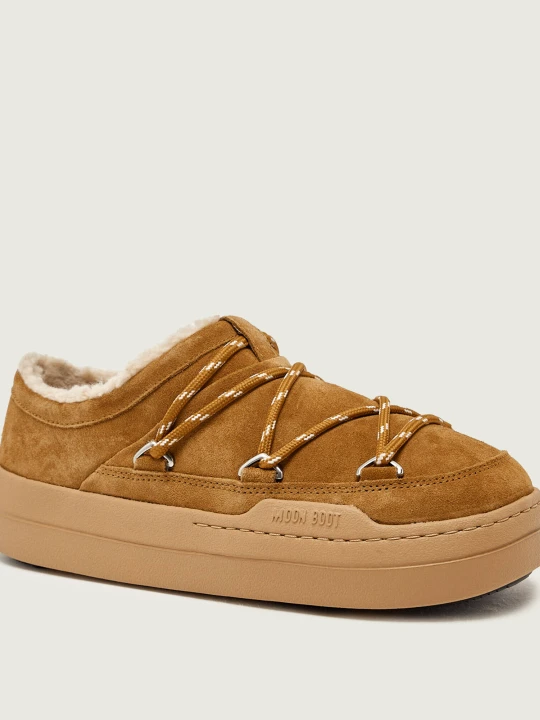 Zdjęcie produktu Moon Boot Śniegowce PARK SLIPPER | zamsz | shearling koniakowy
