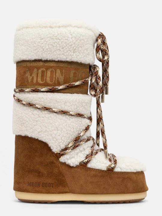 Zdjęcie produktu Moon Boot śniegowce zamszowe MB ICON SHEARLING brązowy