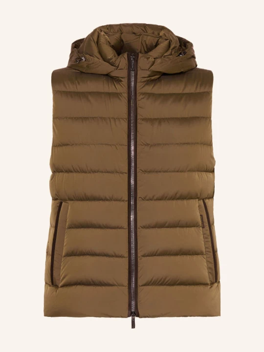 Zdjęcie produktu Moorer Kamizelka Puchowa Febo Z Odpinanym Kapturem braun KHAKI